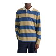 Block Stripe Heavy Rugger Polo Shirt