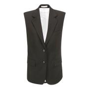 Elegant Blazer Vest til Kvinder