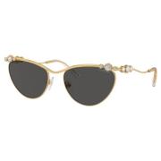 Guld Solbriller med Originaltaske
