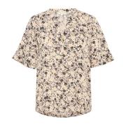 Hvid Pepper Mini Blomst T-Shirt