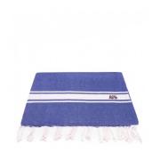 Blå Navy Bomuld Strand- og Poolhåndklæde