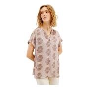 In Front Kate Blouse Bluser 15618 Sand