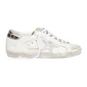 Hvide Glitterstjerne Sneakers Vintage Effekt