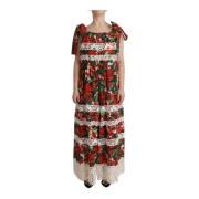 Luksus Blomstret Maxi Kjole