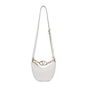 Ivory V Logo Mini Hobo Taske