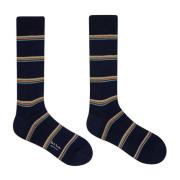 Block 'Signature Stripe' Socks Navy