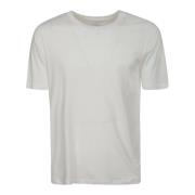 Hvid Halværmet Lyocell T-Shirt