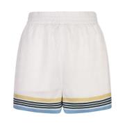 Hvide silke tennis shorts