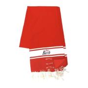 Rød Svamp Strandhåndklæde