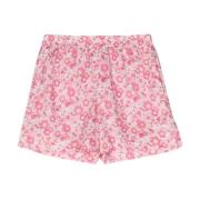 Pink Shorts Liberty Fabric Elastisk Talje