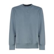 Blå V-hals Sweater med Monogram