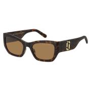 Stylish Sunglasses in Dark Havana/Brown