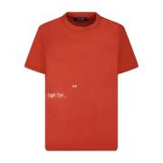 Orange T-shirt med bogstavtryk
