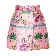 Pink Mermaid Mini Skirt