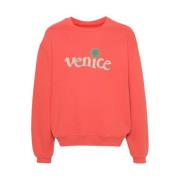 Venice Crewneck Sweatshirt i Rød