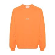 Orange Bomuld Logo Sweater