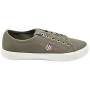 Afslappet Bomuldstwill Ivy Green Sneakers