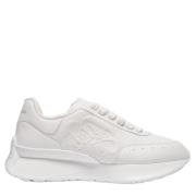 Hvide Læder Oversized Court Sneakers