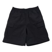 Cargo shorts i sort ripstop nylon