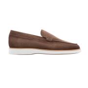 Taupe Ruskind Slip-On Herresko