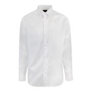 Hvid Stretch Bomuld Skjorte