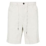 Bomuld/Linned Tapered Fit Shorts