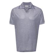Bomuld Buttonless Polo Skjorte