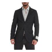 Slim Fit Uforet Uldjakke