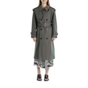 Bomuld trench coat