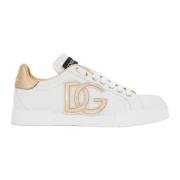Logo DG Guld Sneakers Made in Italy