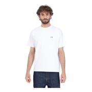 Hvid T-shirt med Hjerteprint