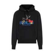 Sort Bomuld Hoodie AW23