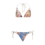 Blomstret Multicolor Bikini Badetøj