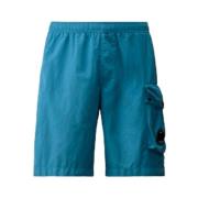 Nylon Cargo Swim Shorts i Ink Blue