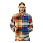 Ombre Plaid Overshirt Bomuld Tweed