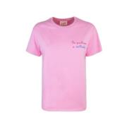 Pink T-shirt med ikoniske detaljer