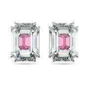 Chroma Octagon Pink Crystal Øreringe