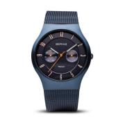 Titanium Milanese Quartz Watch Blue
