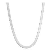 Moderne Slangekæde Halskæde Sølvbelægning
