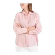 Bomuldspoplin Skjorte med knapper