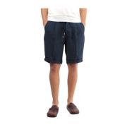 Linned Bermuda Shorts Komfortabel Pasform