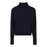 Blå Lammeuld Sweater AW22