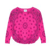 Neon Rose Cashmere Bandana Sweater