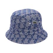 Blå Bucket Hat med Ikonisk Design