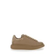 Beige Sneakers Lav Top Rund Tå