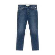 Medium Wash Denim Jeans Slim Fit