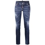 Maling-Sprøjtet Cropped Jeans