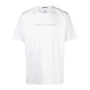 Metropolis Hvid Rund Hals T-shirt Print