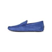 Velours Læder Mokkasiner Slip-On Italien