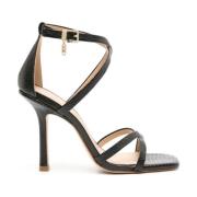 Sort Strappy Flad Sandal